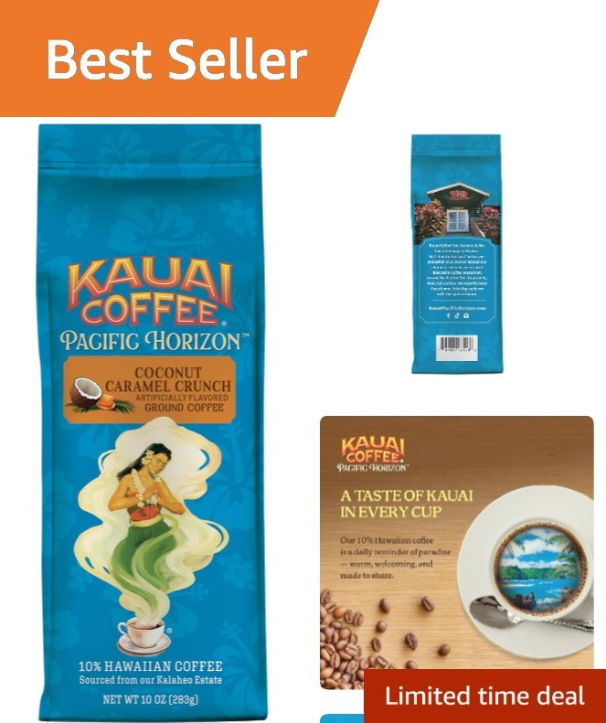 Ground Coffee – Smooth, Rich, Medium Roast – Nutty Caramel and Tropical Cocon…