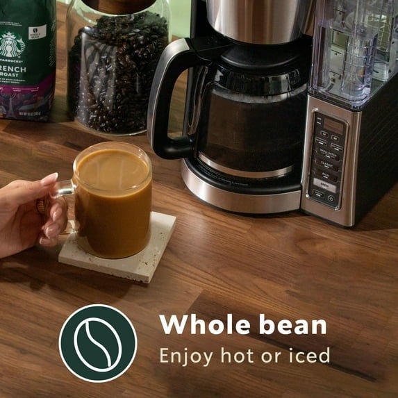 Starbucks French Roast, Whole Coffee Beans,Dark Roast Hot or Iced Coffee, 12 oz.