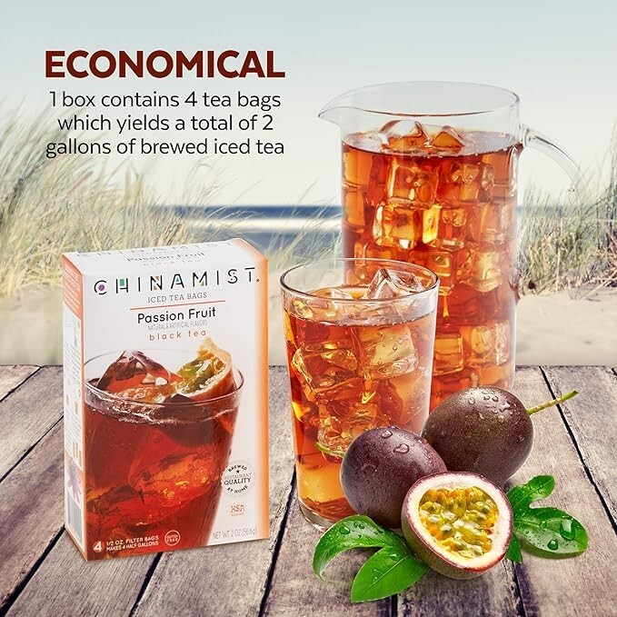 China Mist – Passion Fruit Black Tea Infusion, 1/2oz Filter Bags (2 PACK)
