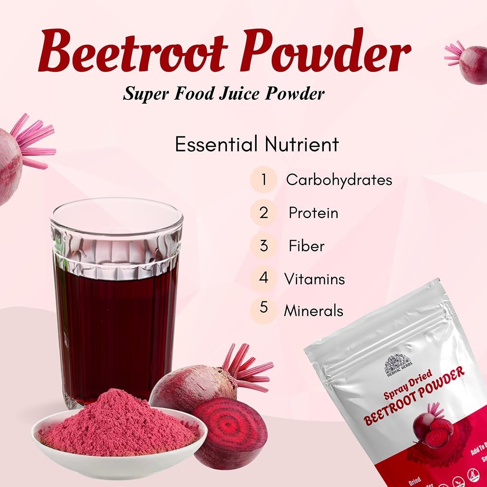 Beetroot Powder 227g | Premium Beet Root Powder 8 Ounces, | 100% Pure Raw Red…