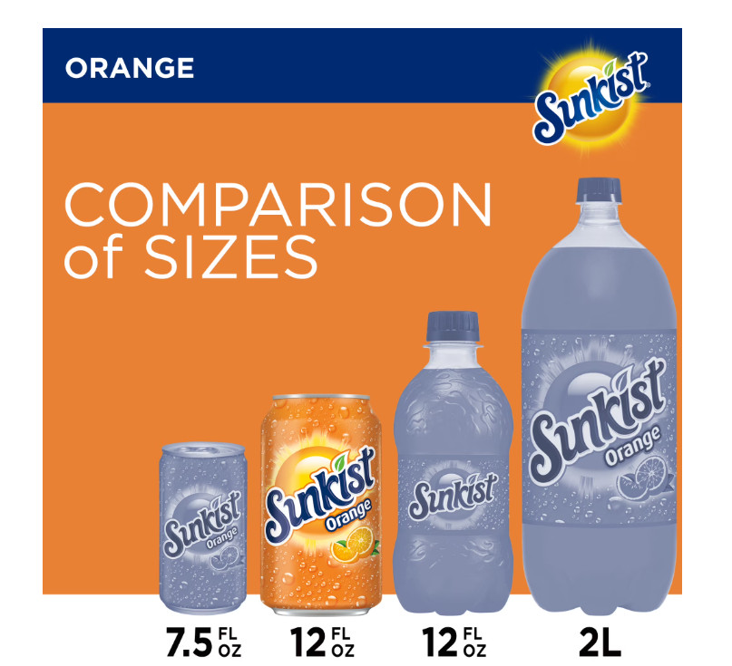 Sunkist Orange Soda Pop, 12 fl oz, 12 Pack Cans Free Shipping