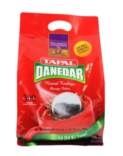 Tapal Danedar Black Tea Indian Pakistani Chai Patti Rich Aromatic Taste 300 Bags