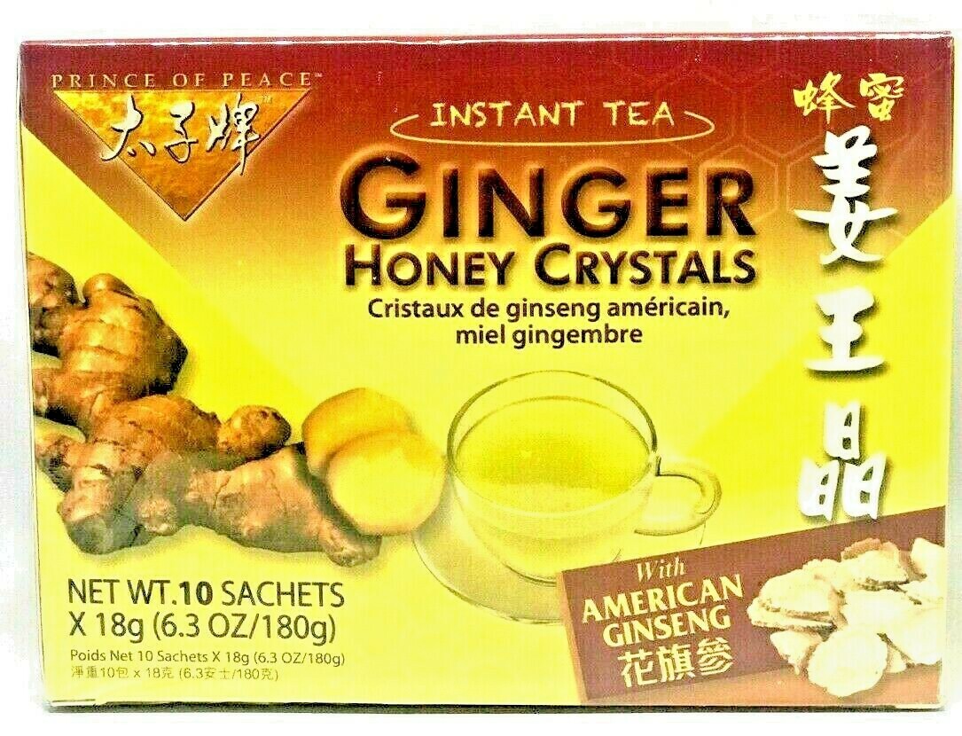 Prince of Peace Ginger & American Ginseng Honey Crystals (18g x 10)