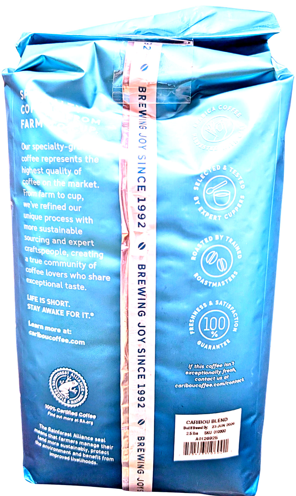 Caribou Coffee Whole Bean Caribou Blend 40 Oz EXP 06/2026