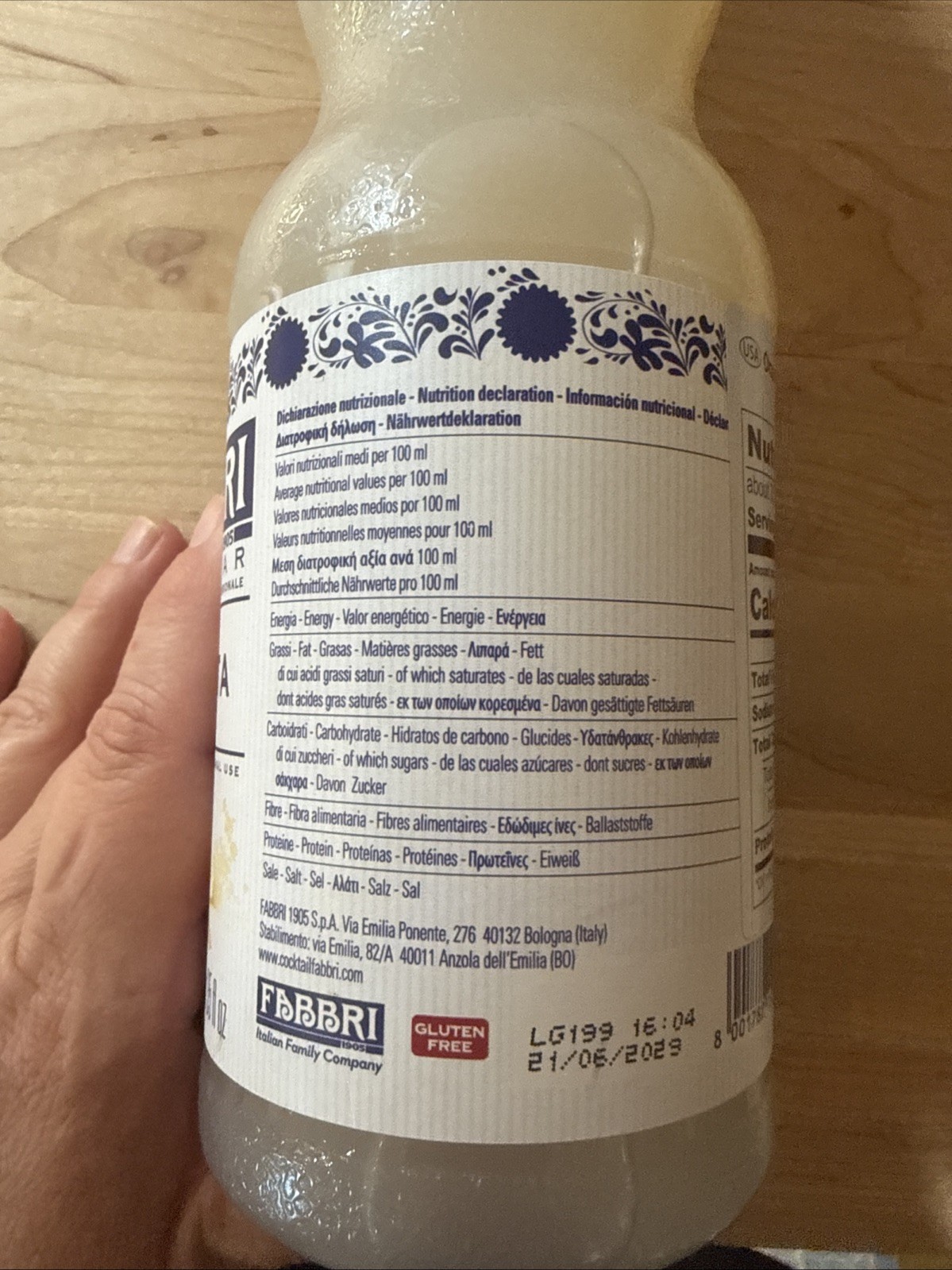 2 Fabbri Flavoring Syrup For Mixed Drinks Orzata (Orgreat) Made In Italy 33.8 OZ