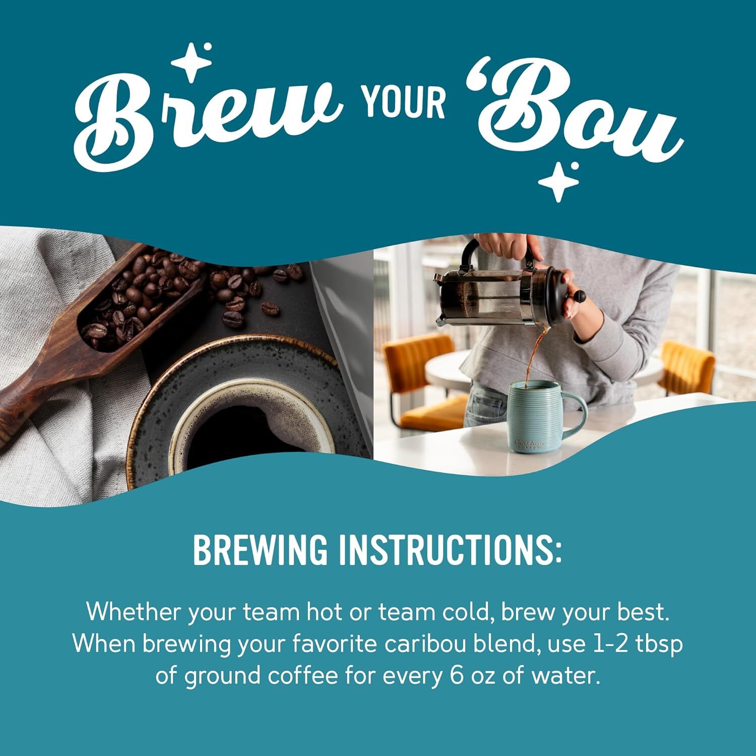 Caribou Coffee, Light Roast Ground Coffee – Daybreak Morning Blend 20 Ounce
