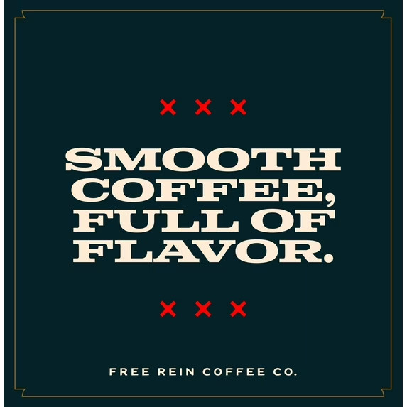 Free Rein Coffee Company, American Dirt Dark Roast Coffee K-Cup Pods, 18 Count