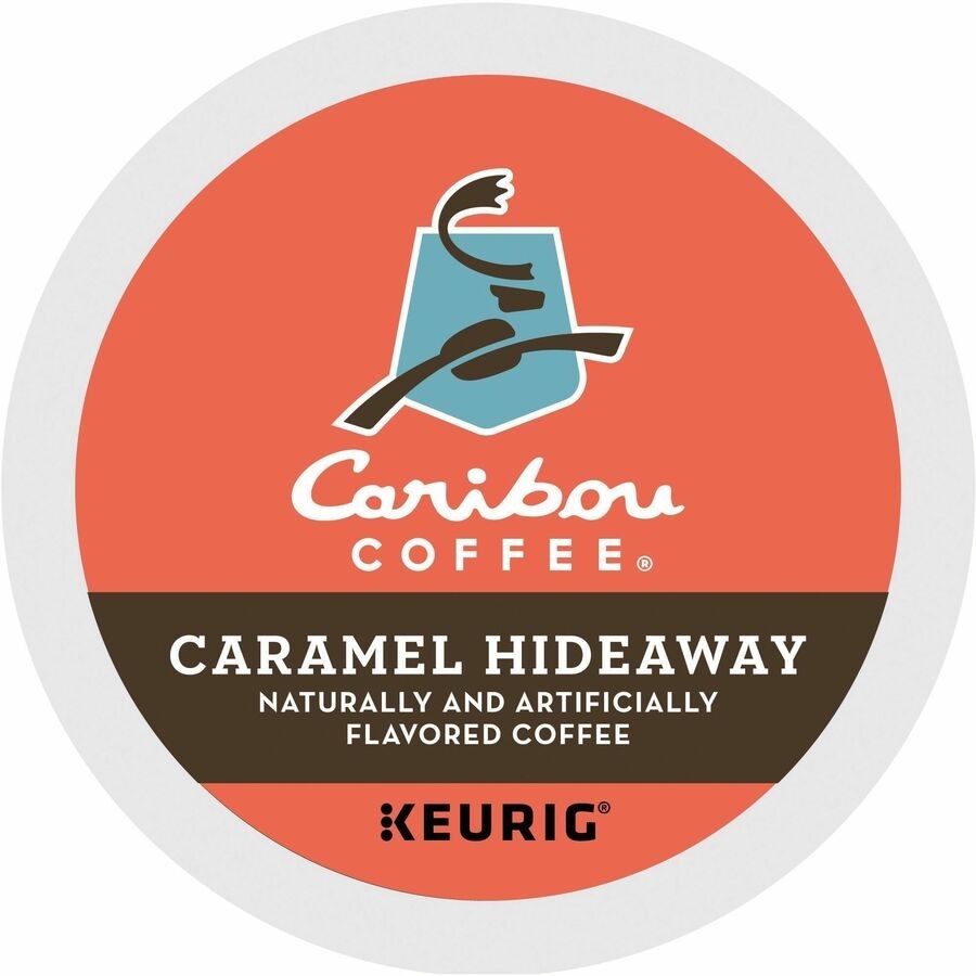 Caribou Coffee Carmel Hideaway K-cups 96 Pods – Bulk package