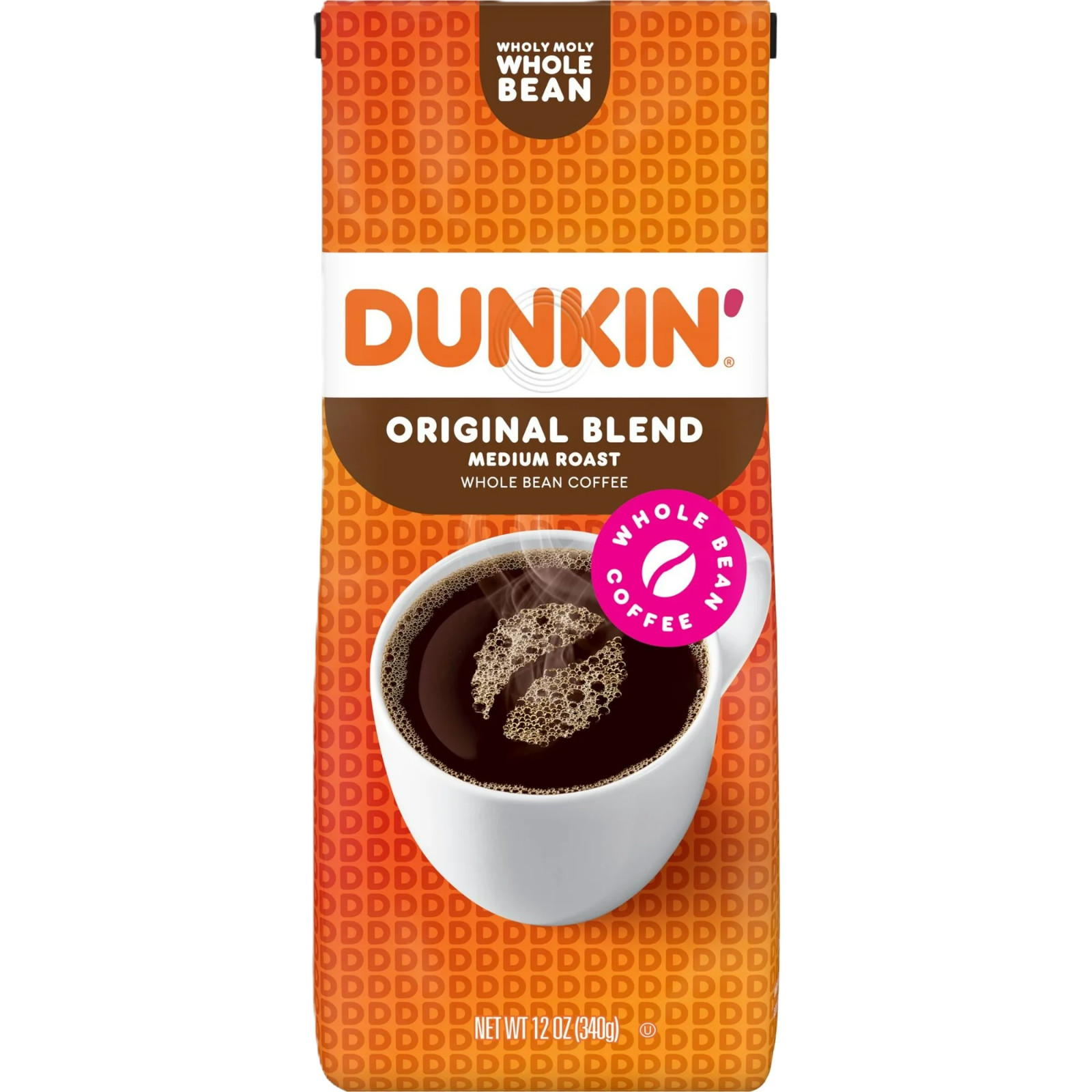 TitleDunkin’ Original Blend Whole Bean Coffee, Medium Roast, 12 oz Bag…