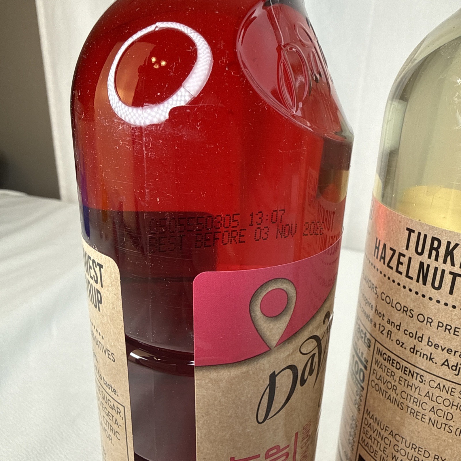 4 PC DaVinci Gourmet Syrups (Vanilla, Salted Caramel, Hazelnut, Raspberry)