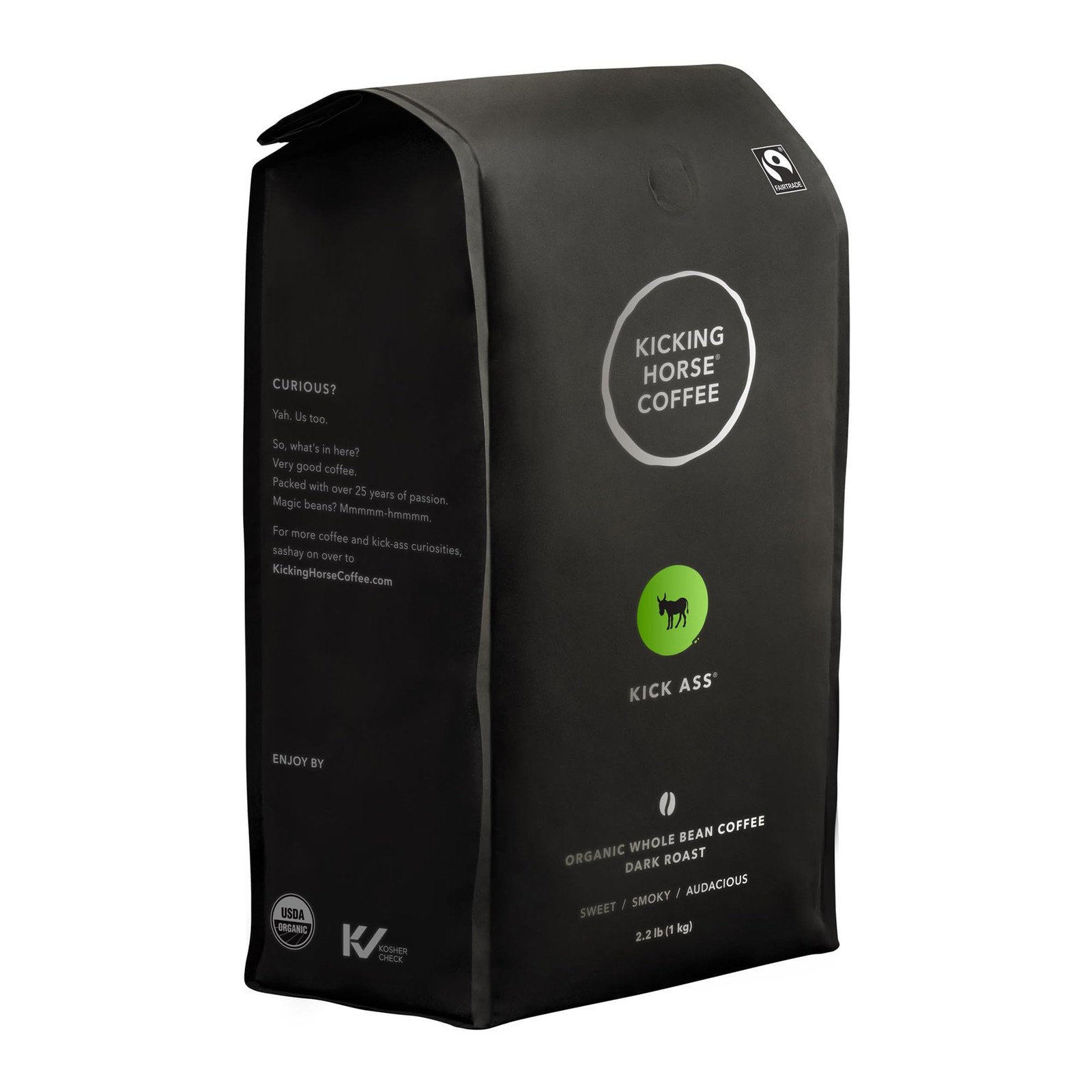 Kicking Horse Coffee, Kick Ass, 35.2 Ounce (Pack of 1), Ass – Dark Roast