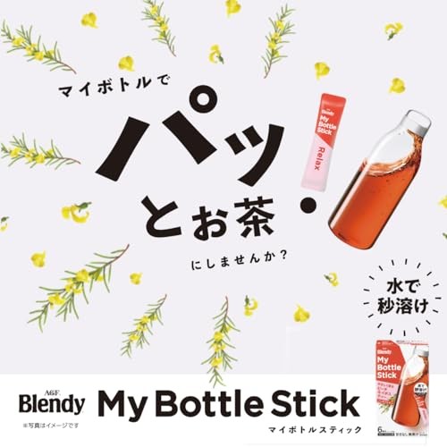 AGF Blendy Refreshing Green Tea 6 Pieces x 6 Boxes Tea Powder for Water Bottle