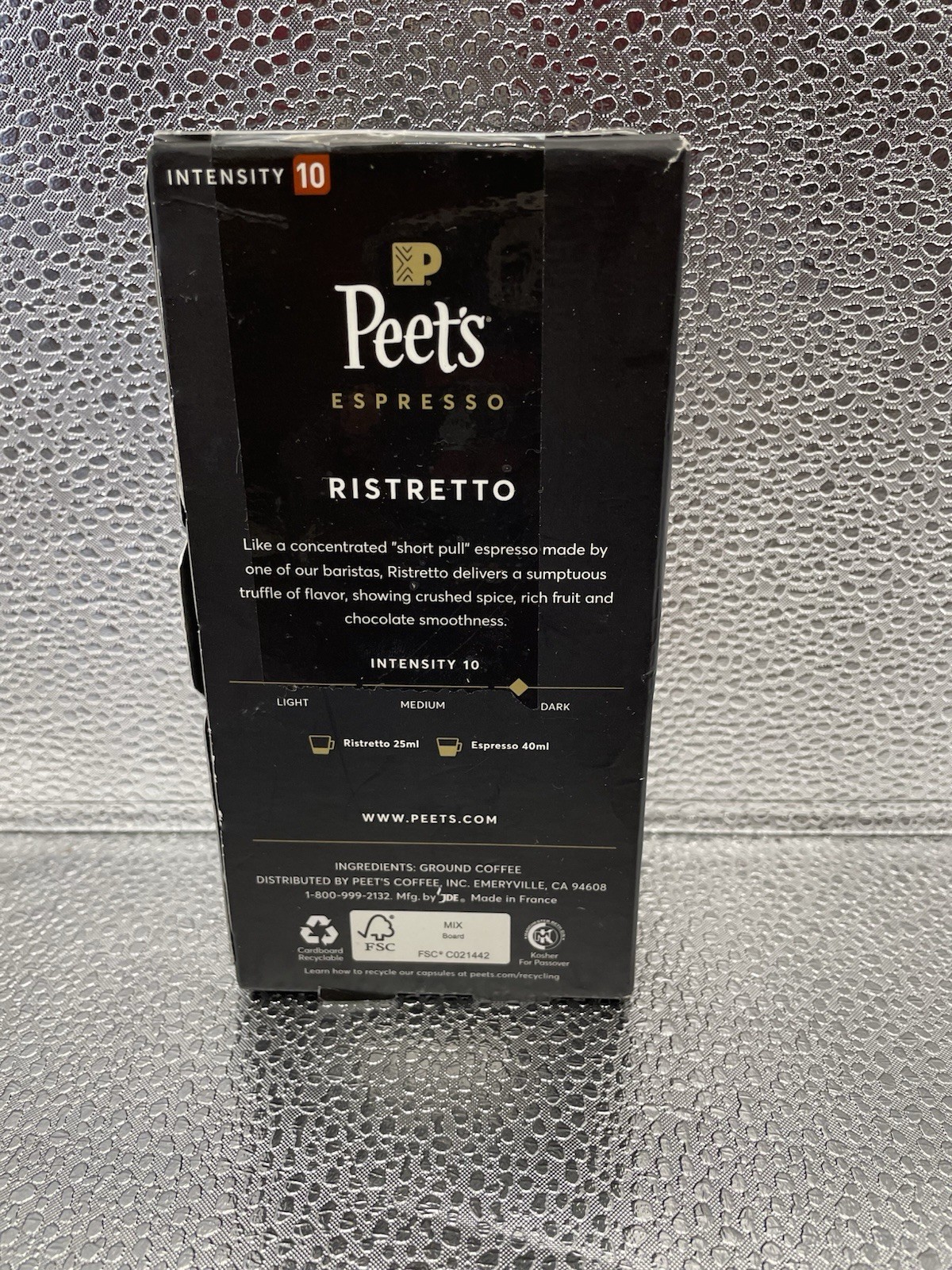 Peet’s Espresso Aluminium Capsules Ristretto. Exp 9/6/2026