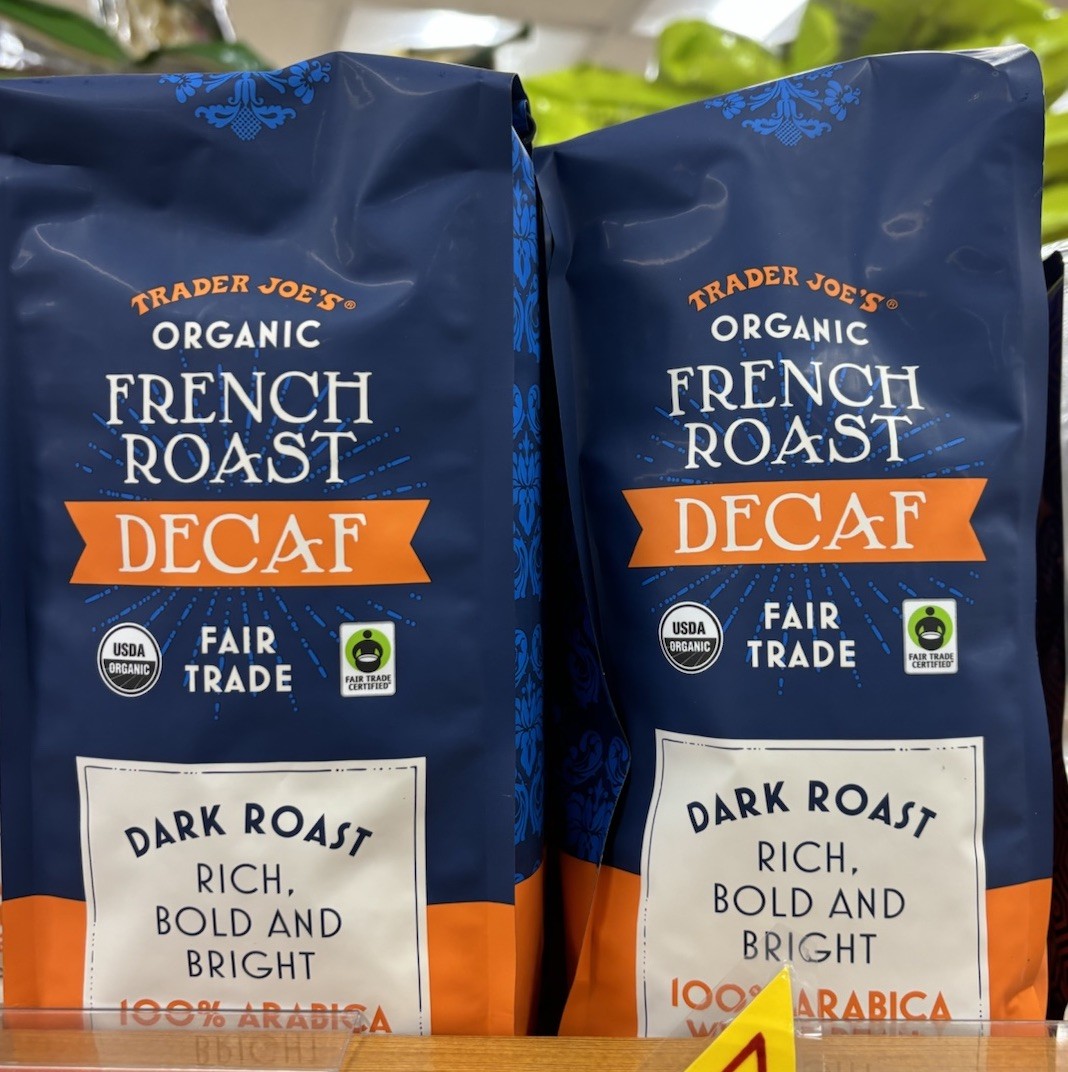 2 Packs Trader Joe’s French Roast Decaf Fair Trade Dark Roast 100% Arabica