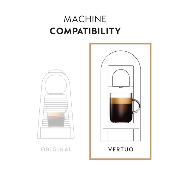 Nespresso Capsules Vertuo, Half Caffeinato, Mild Roast Coffee, 30-Count Coffee P