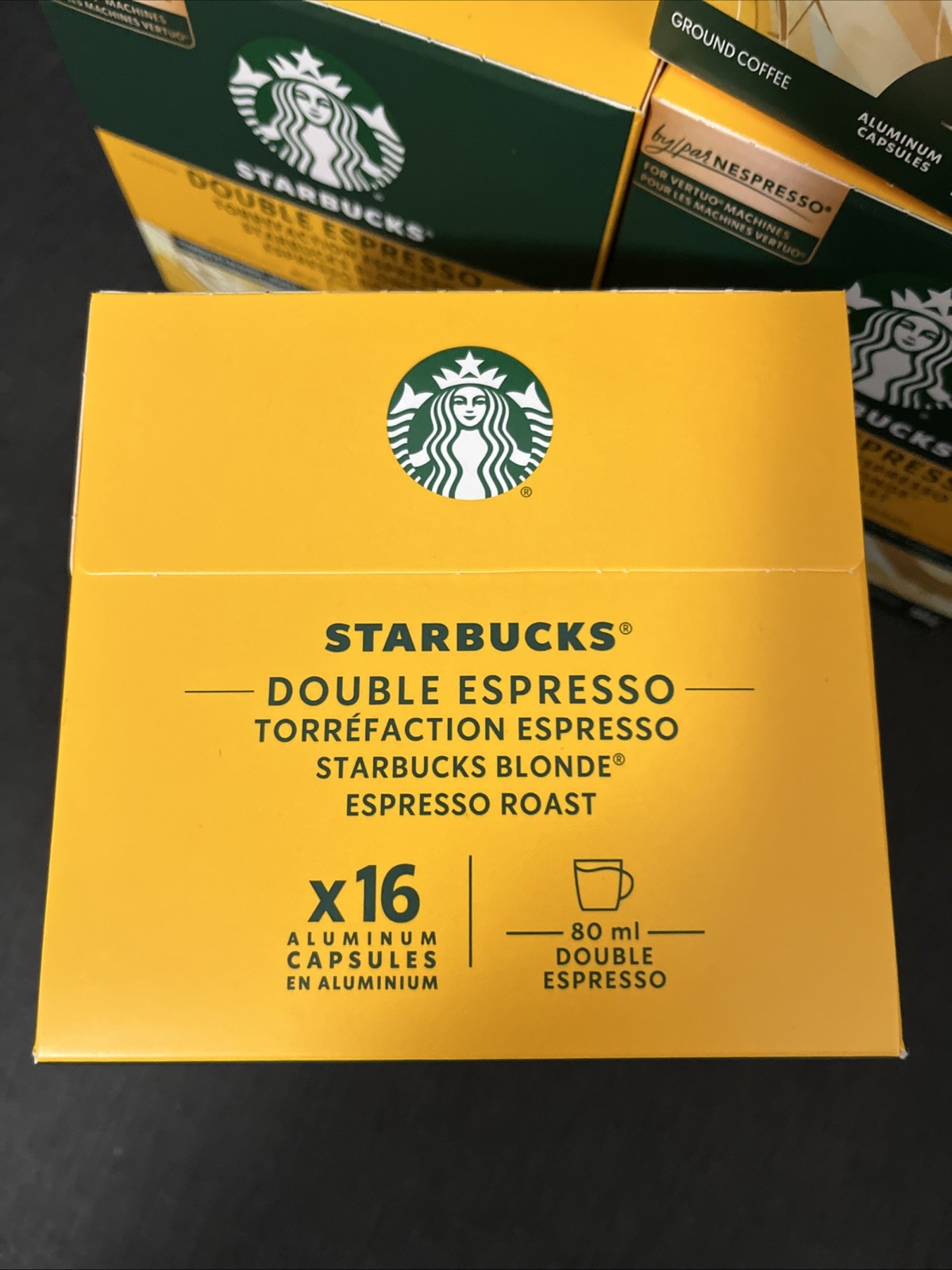 64 ct Nespresso Pods Starbucks Blonde Espresso Roast Coffee Vertuo Capsules LOT