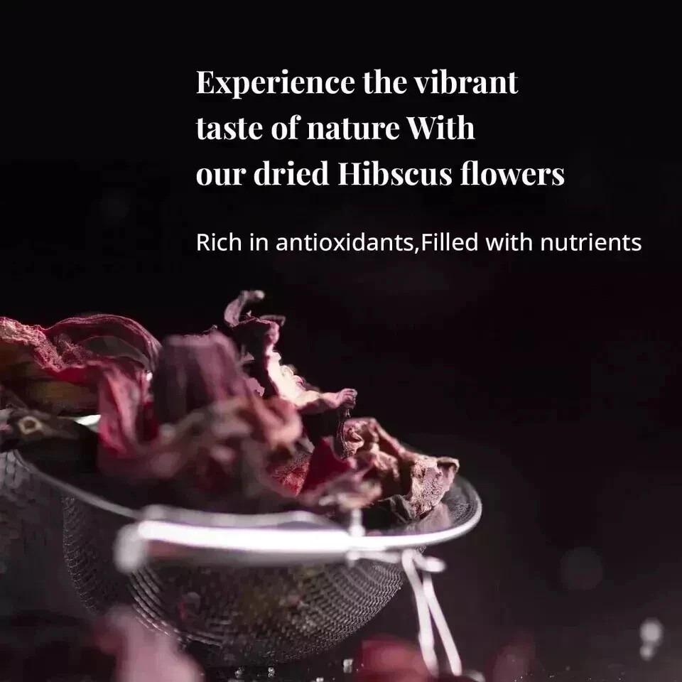 Dried Hibiscus Flowers Cut & Sifted, Flor de Jamaica, Hibiscus Tea Jamaica 100g