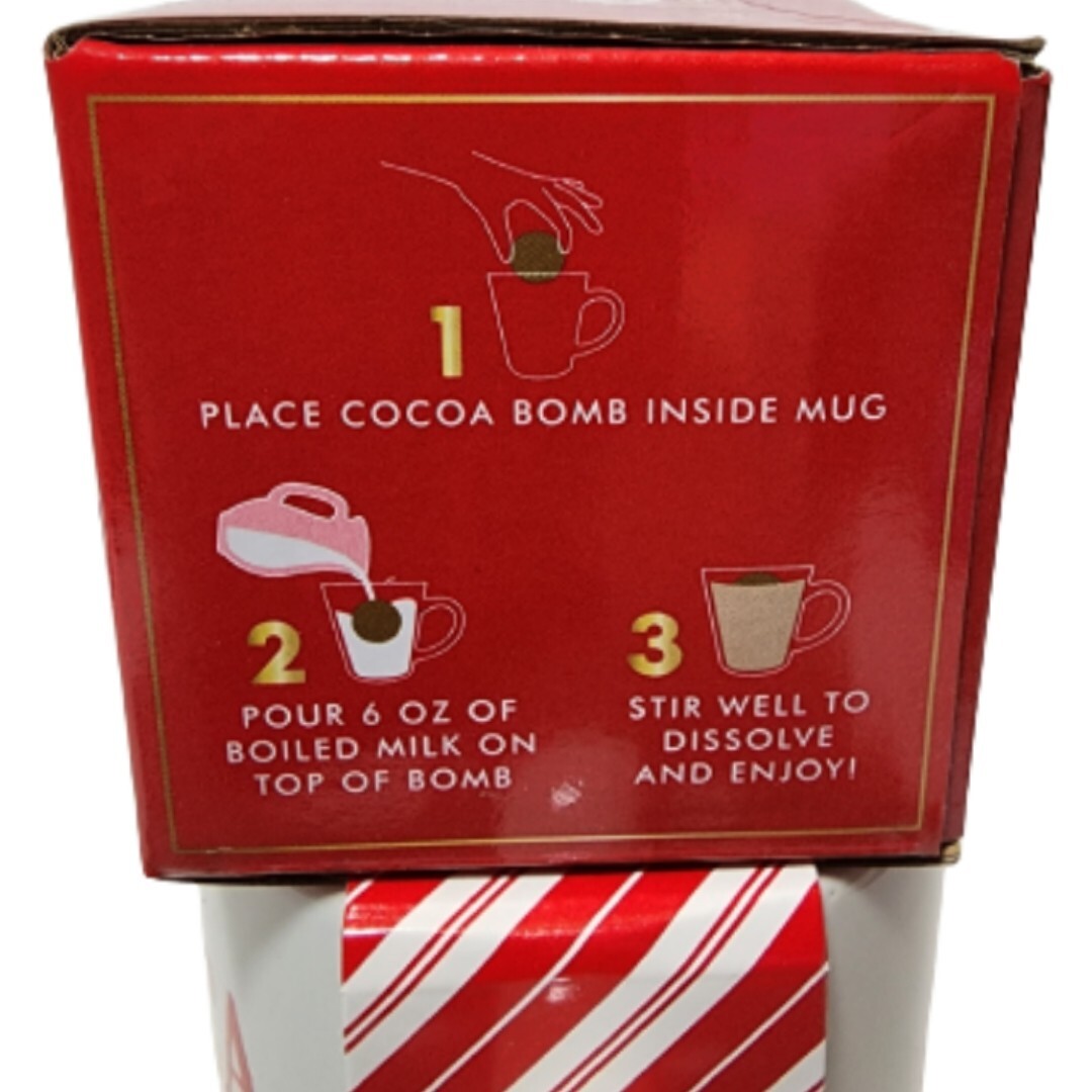 Modern Foods Christmas Santa Please Stop Here Cocoa Bomb Gift and Mug Set