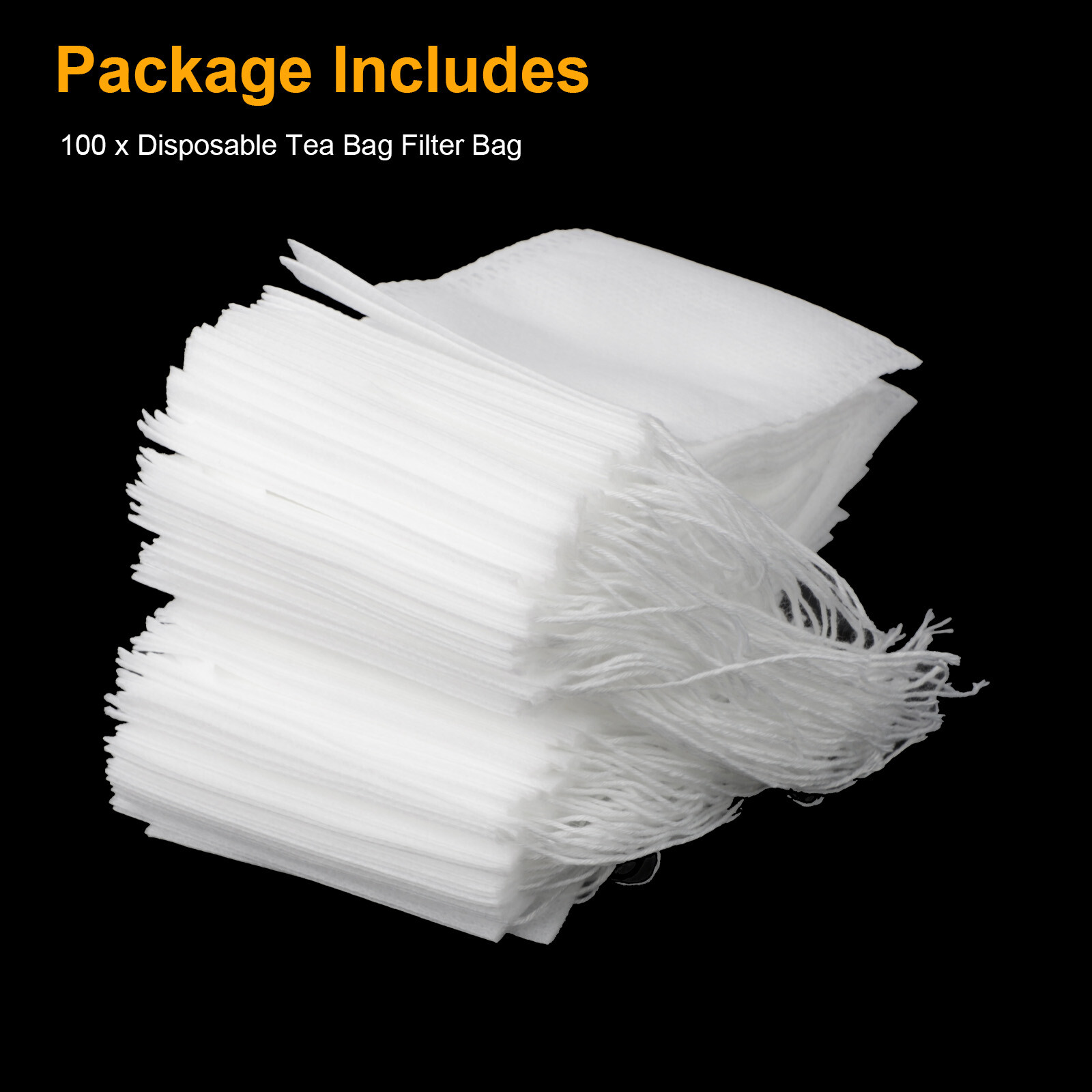 400Pcs Disposable Tea Bag Drawstring Flip Empty Teabags Herb Loose Tea Filters