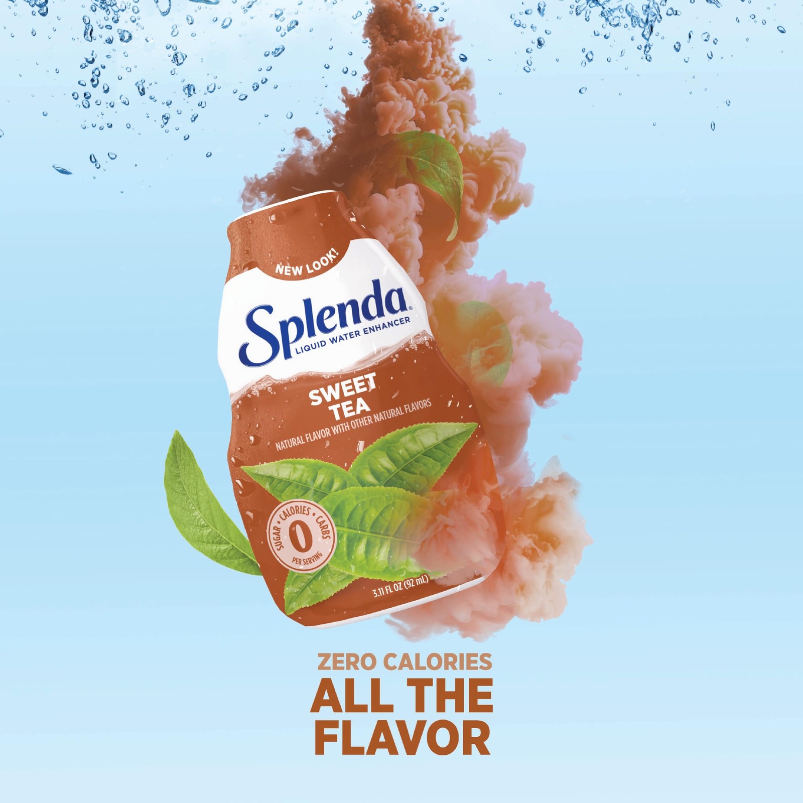 SPLENDA Liquid Water Enhancer Drop Sugar Free Zero Calorie Natural Flavor 2 Pack