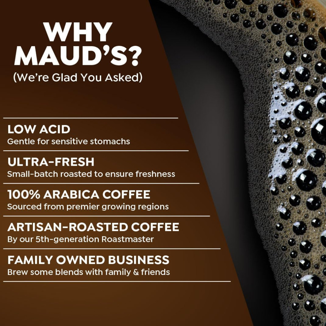Maud’s Dark Roast Coffee Pods, 100ct, Recyclable Single Serve Pods 100% Arabica