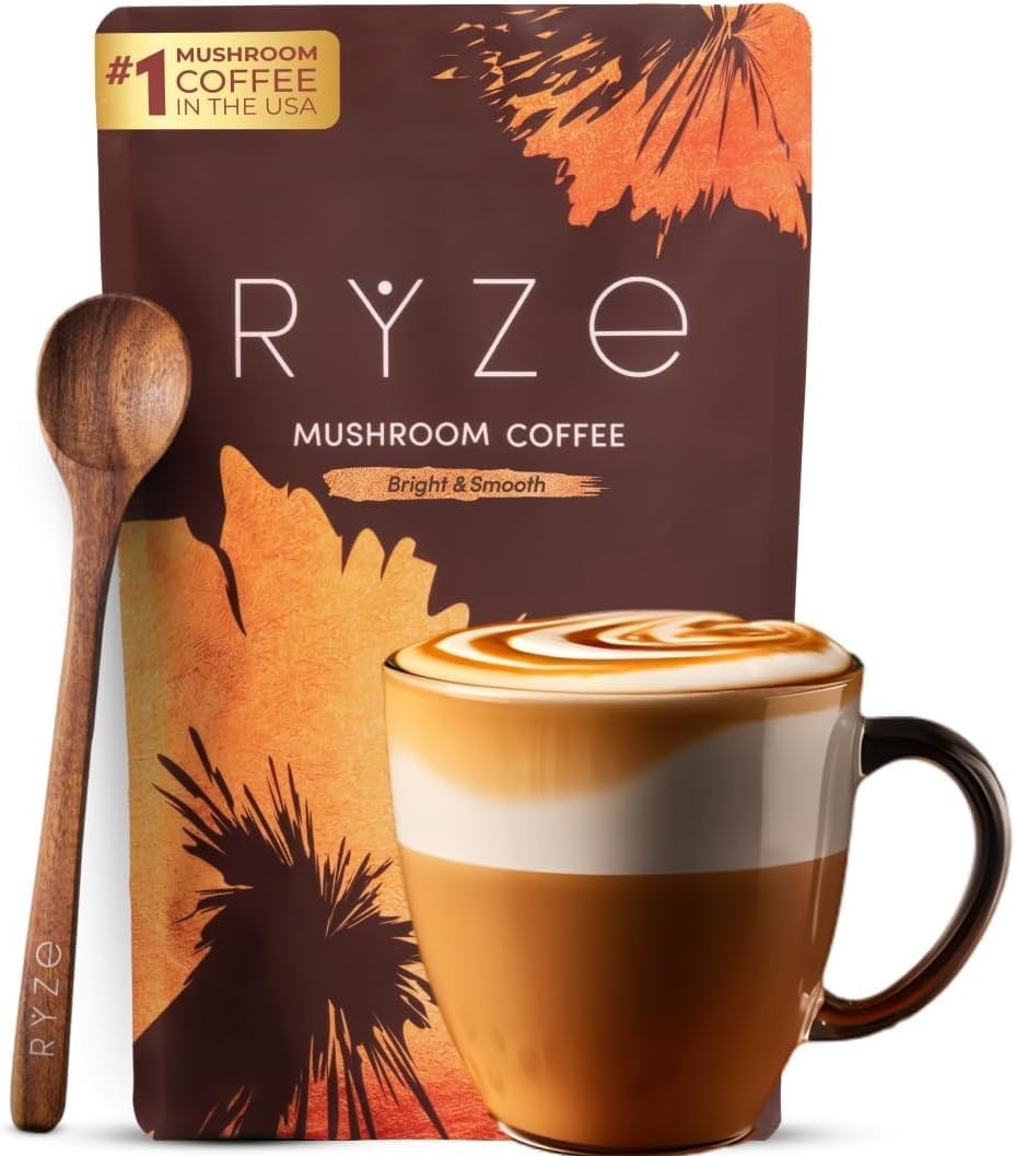 Ryze Mushroom Coffee Brown