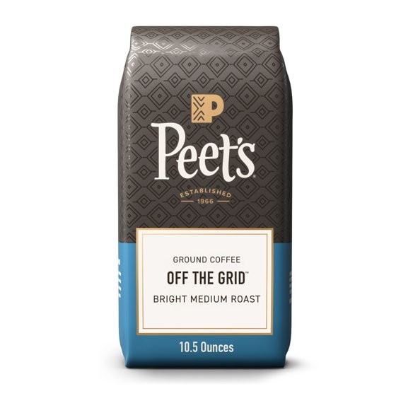 Peet’s Coffee Off the Grid Premium Medium Roast Ground Coffee, Arabica, 10.5 oz