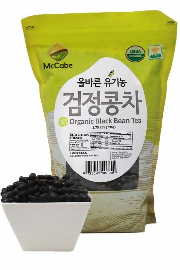 McCabe ORGANIC Black Bean Tea, 1.75-Pound, USDA Organic, Roasted & Packed in USA