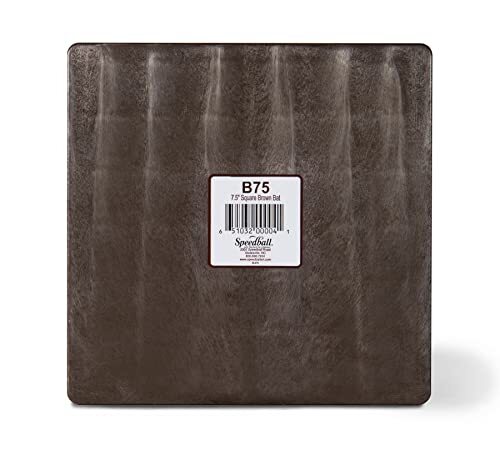 Speedball 7.5 Inch Square Universal Pottery Wheel Bat, Brown, for Ceramics and
