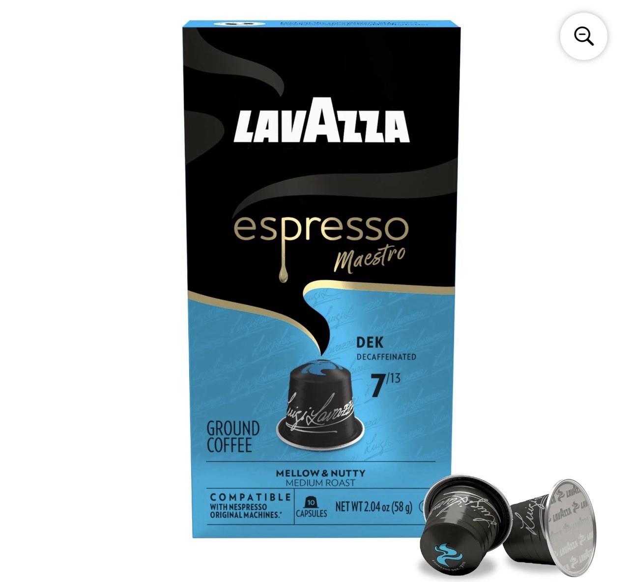 Lavazza Espresso Maestro Decaf Coffee (DEK) Aluminum Capsules 60 Pods