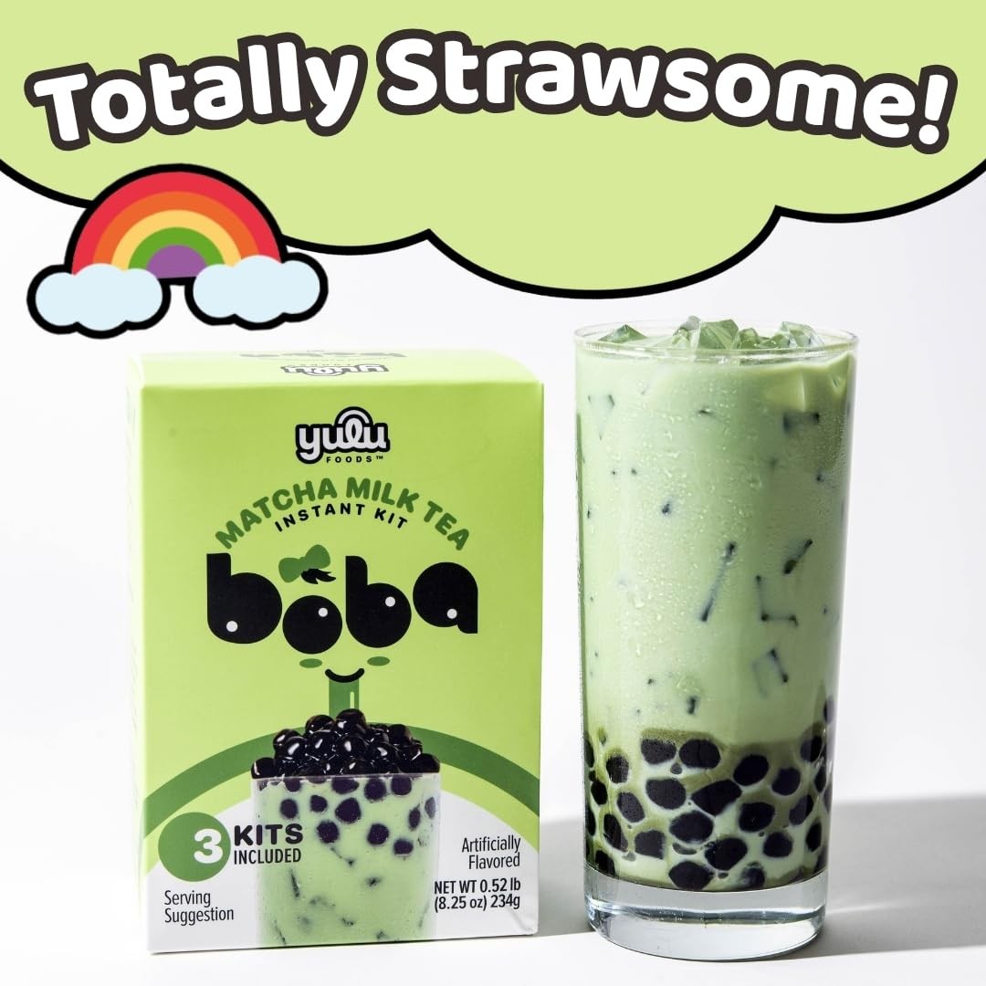 Matcha Latte Instant Bubble Pearl Matcha Milk Tea Kit with Authentic Brown Sugar