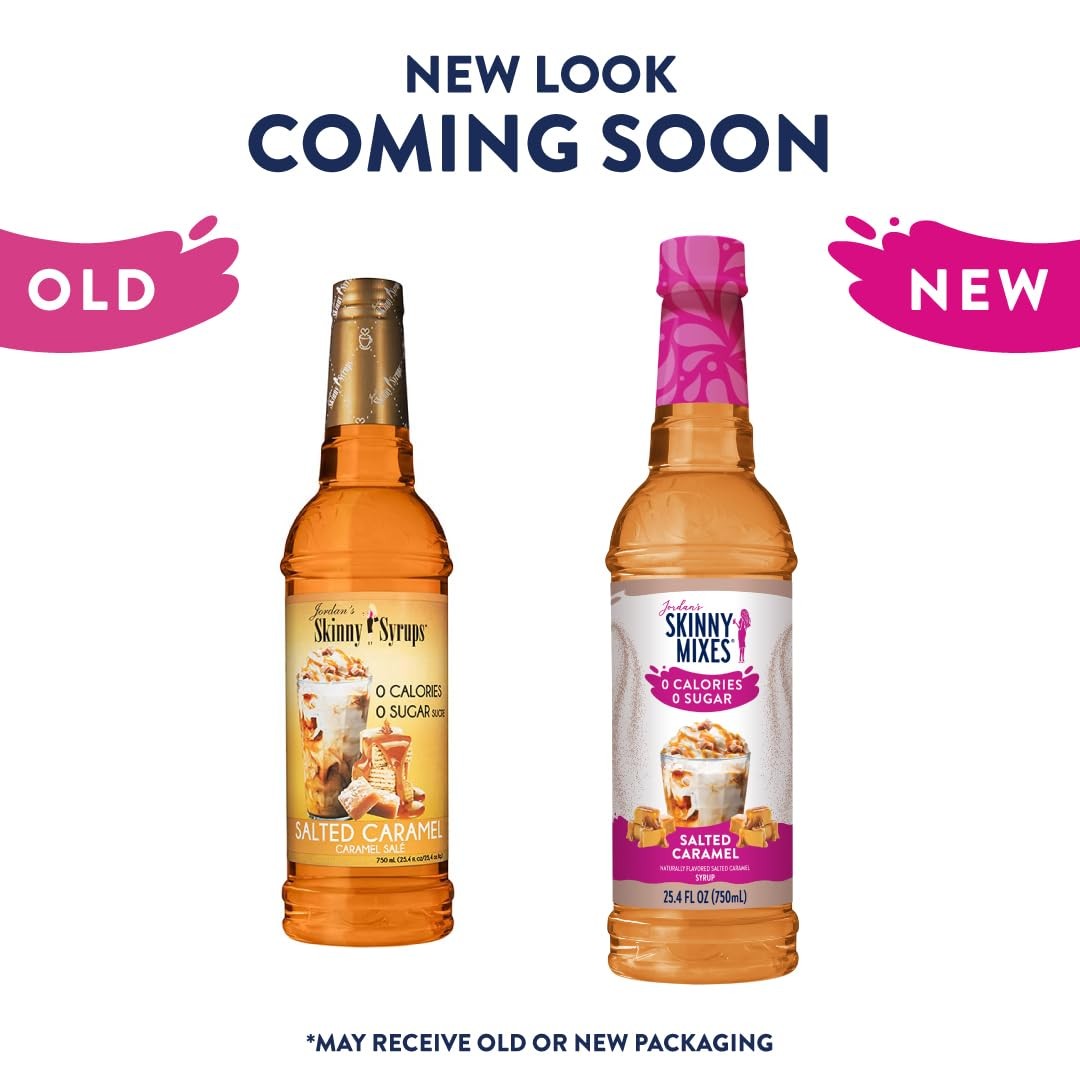 Jordan’S Skinny Mixes Sugar Free Coffee Syrup, Salted Caramel Coffee Flavoring S