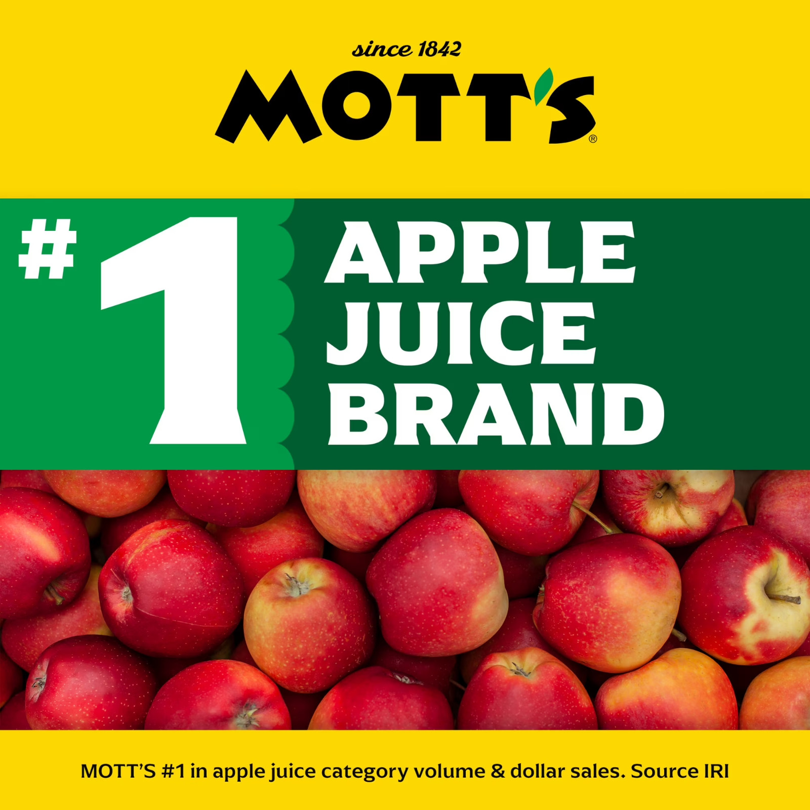Mott’s 100% Apple Juice Variety Pack, 6.75 fl oz, 32 Count Boxes….