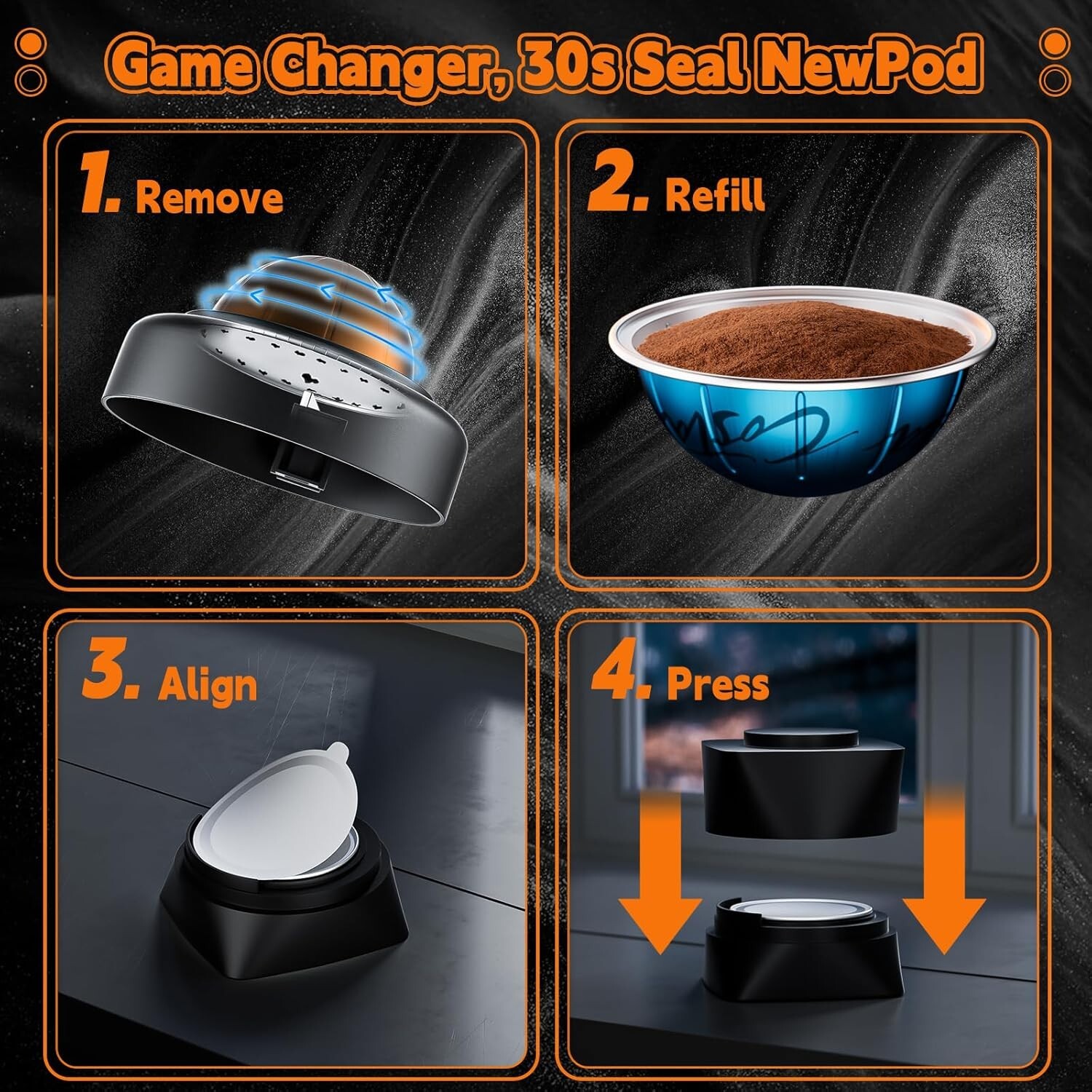 Aluminum Foil Seals Lid for Reusable Nespresso Pods Vertuoline Capsules100 pcs