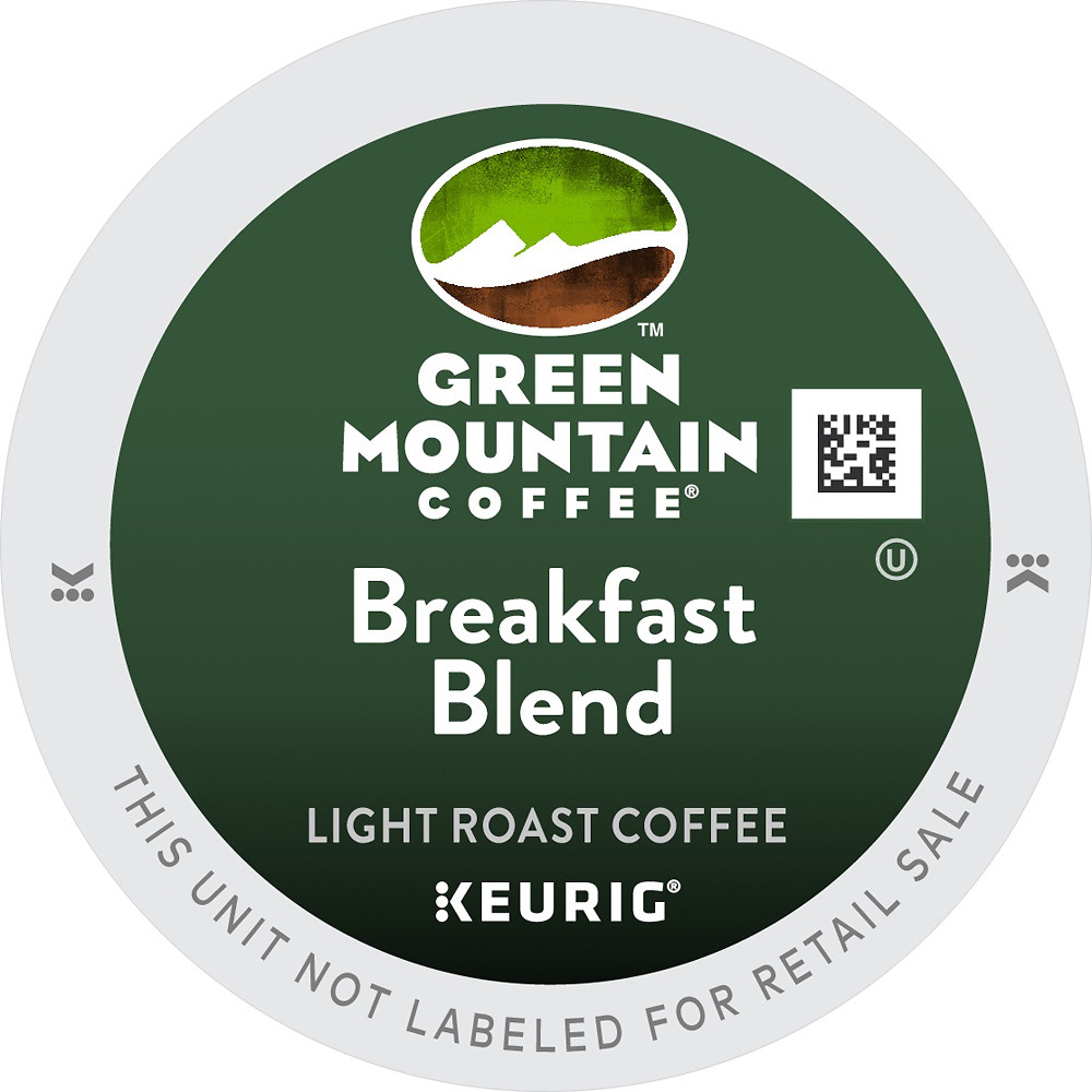 Green Mountain Breakfast Blend Coffee 100 to 200 Keurig K cups Pick Any Size