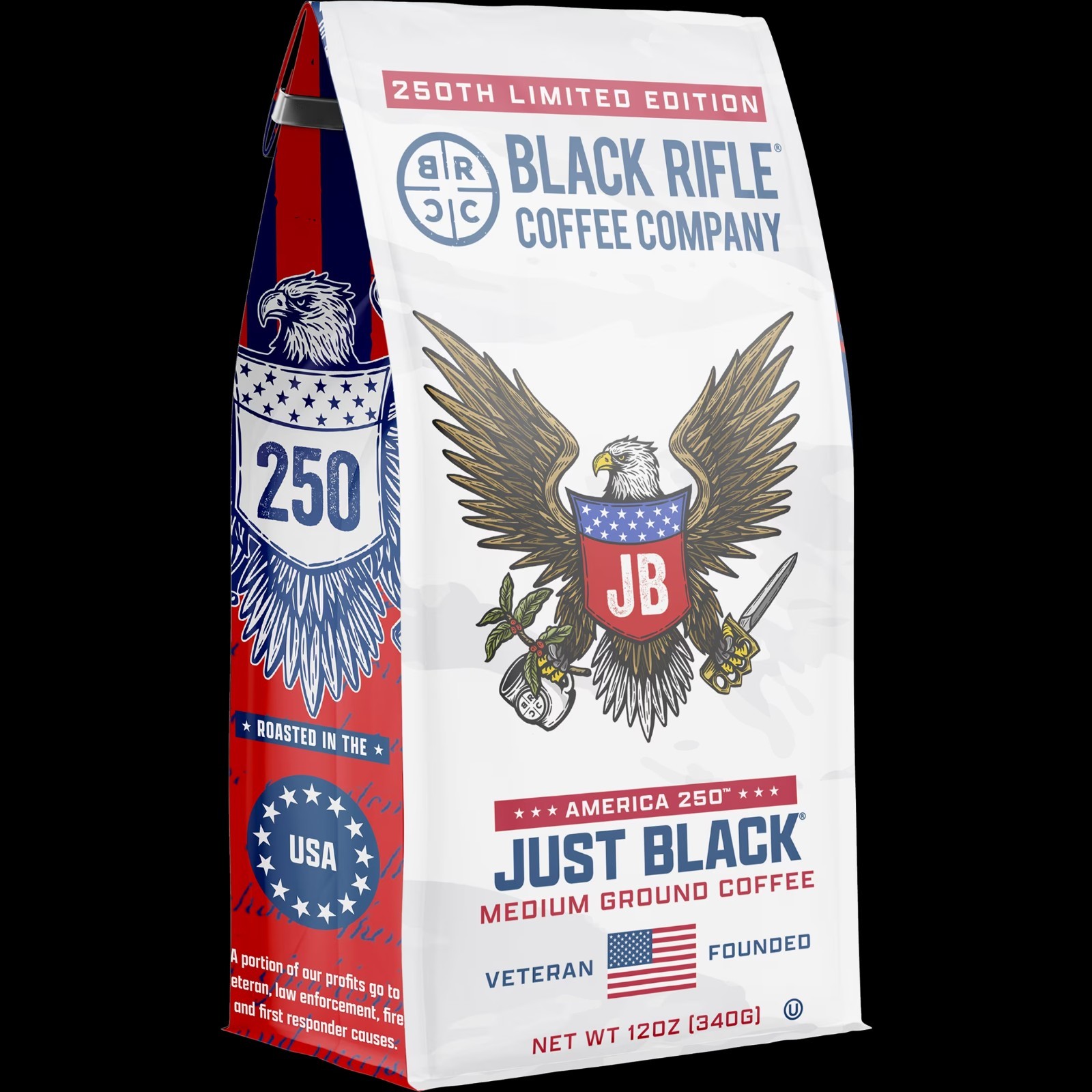 Black Rifle Coffee Company Just Black Medium Roast Ground Coffee 12 oz