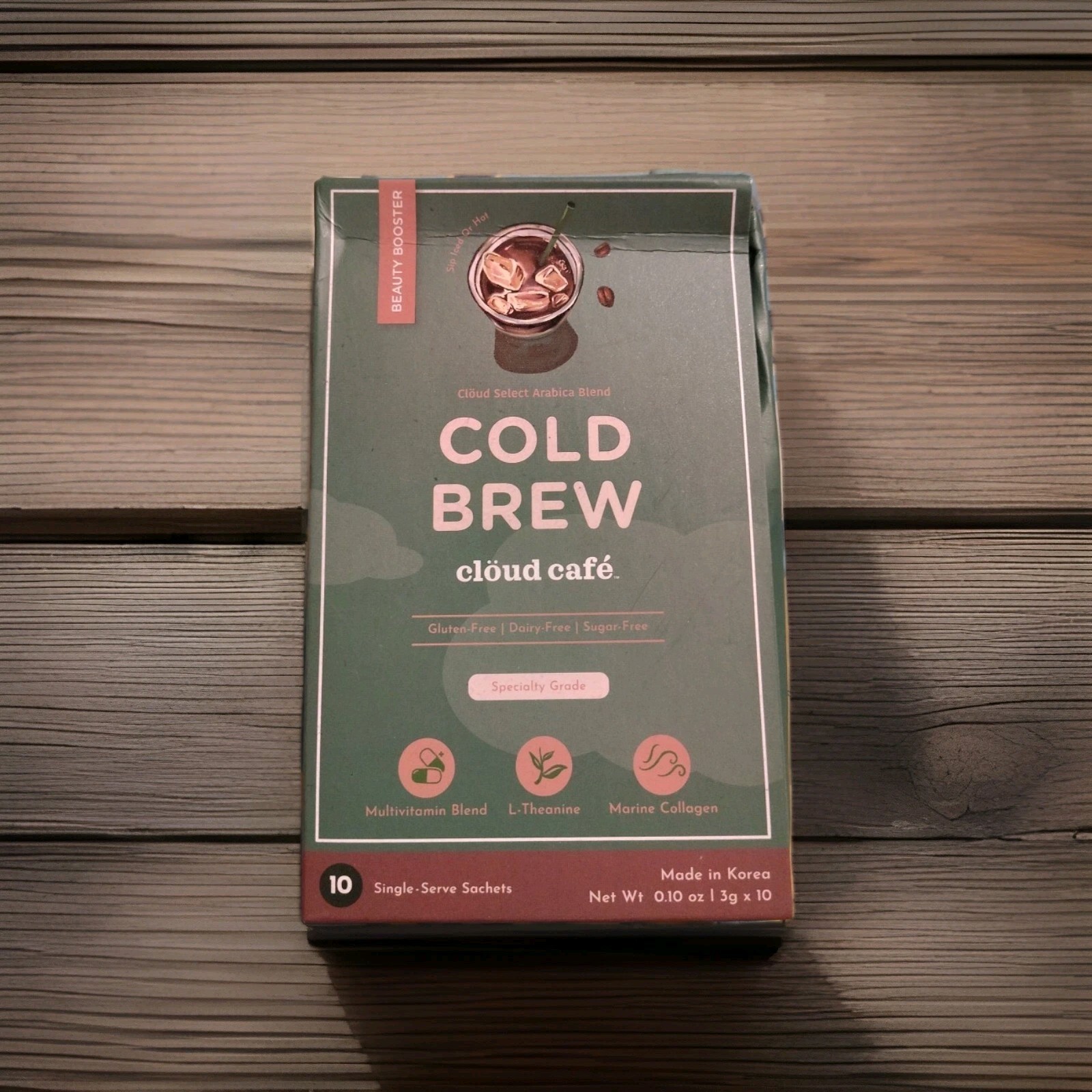 COLD BREW clöud café BEAUTY BOOSTER Cloud Select Arabica Blend COFFEE BB: 6/2026