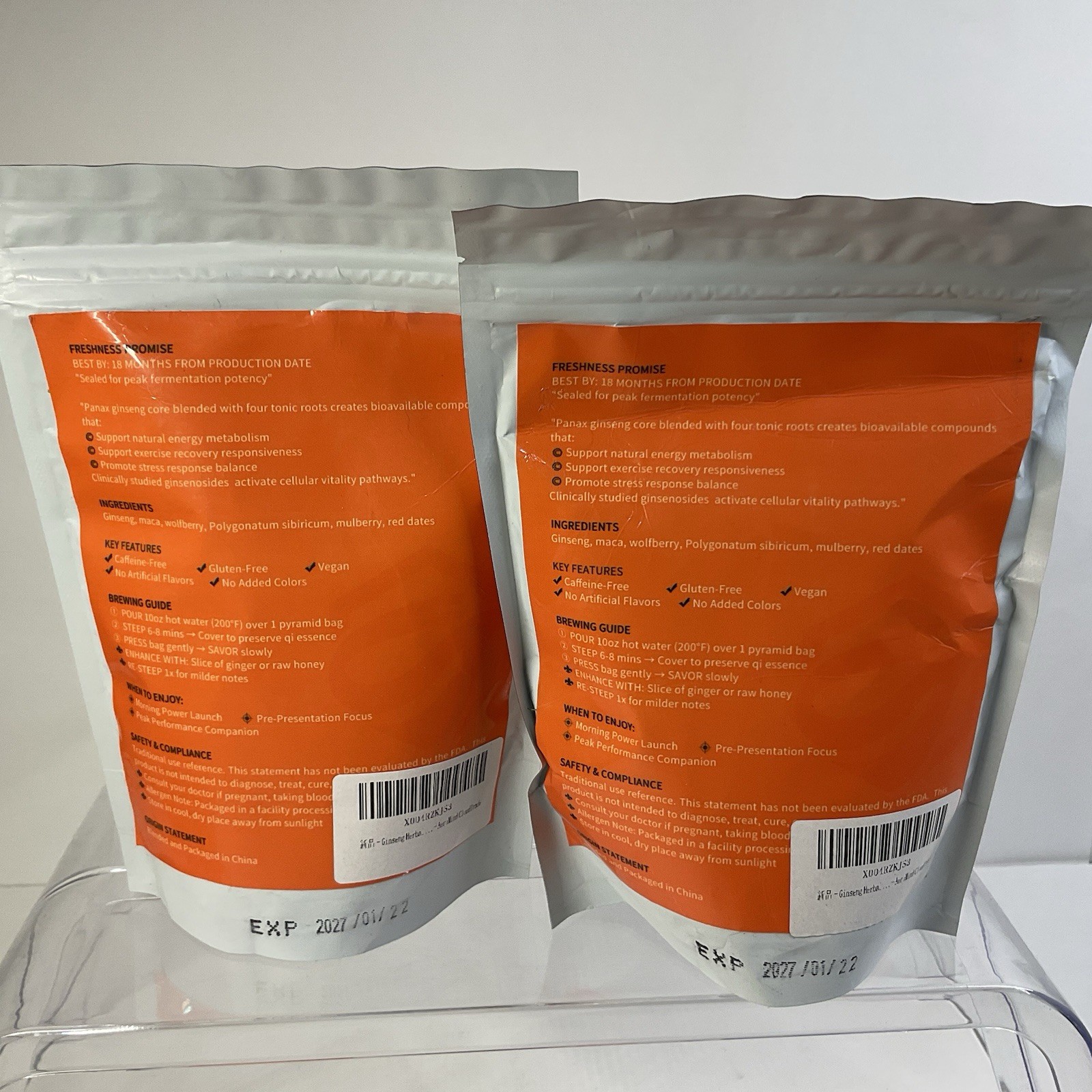 2~ Ginseng Herbal Blend Tonic Nourishing Tea- 10 Bags Each 1/2027!!!
