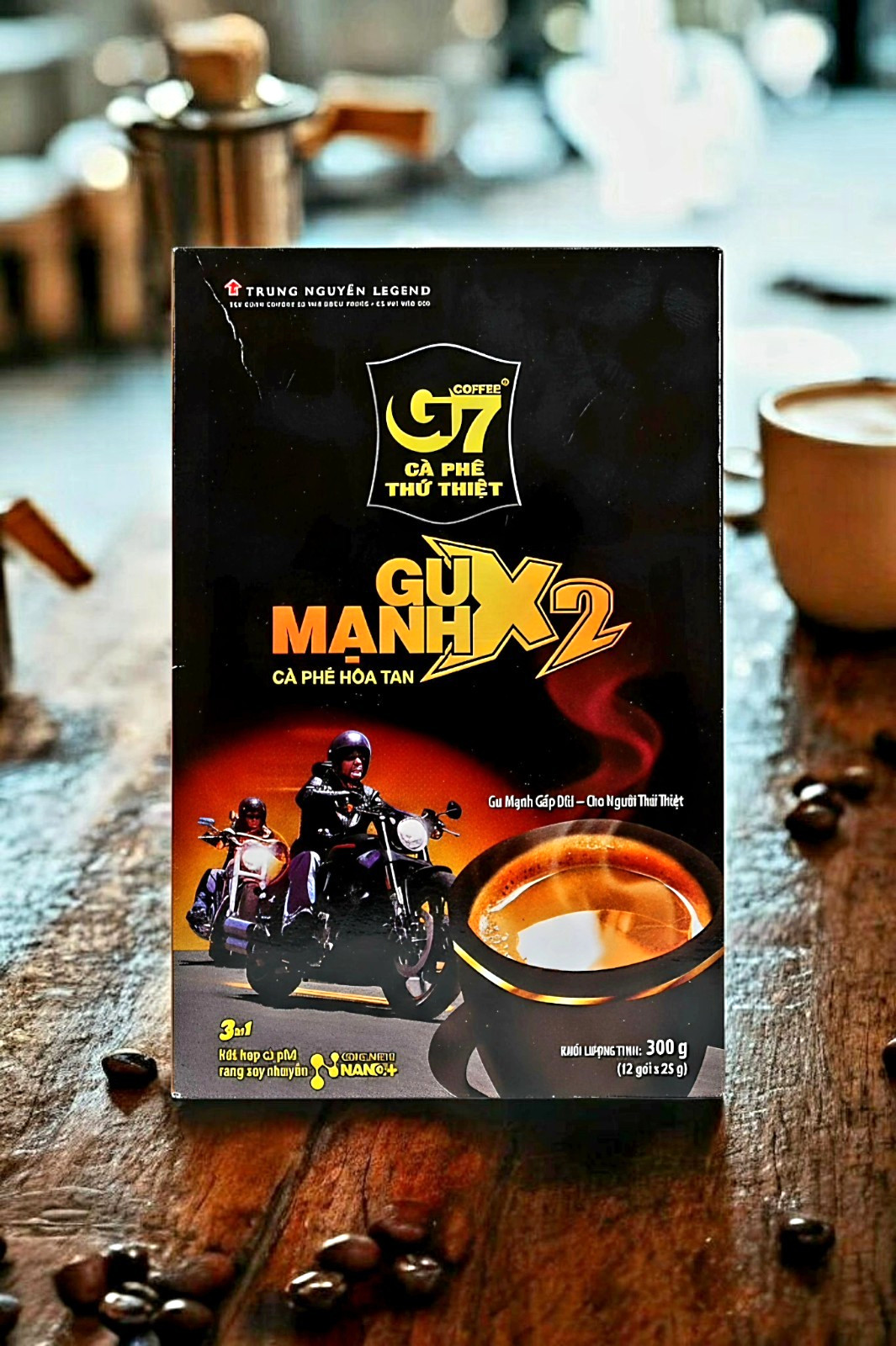 Trung Nguyen G7 Gu Mạnh X2 | Double Strong Vietnamese 3-in-1 Coffee | 12ct 300g