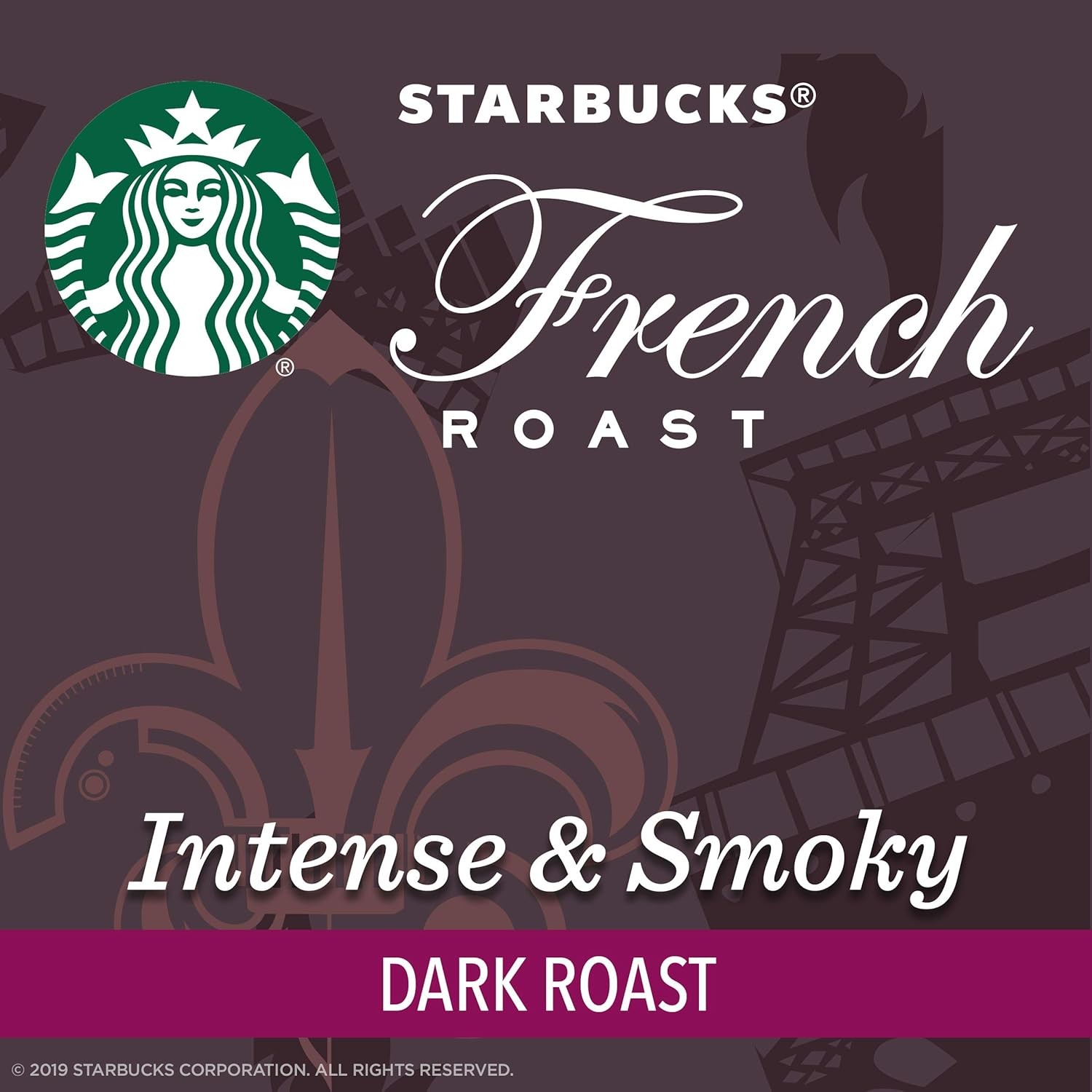Starbucks French Roast Dark Roast Ground Coffee Cans, 8 x 1.3oz.