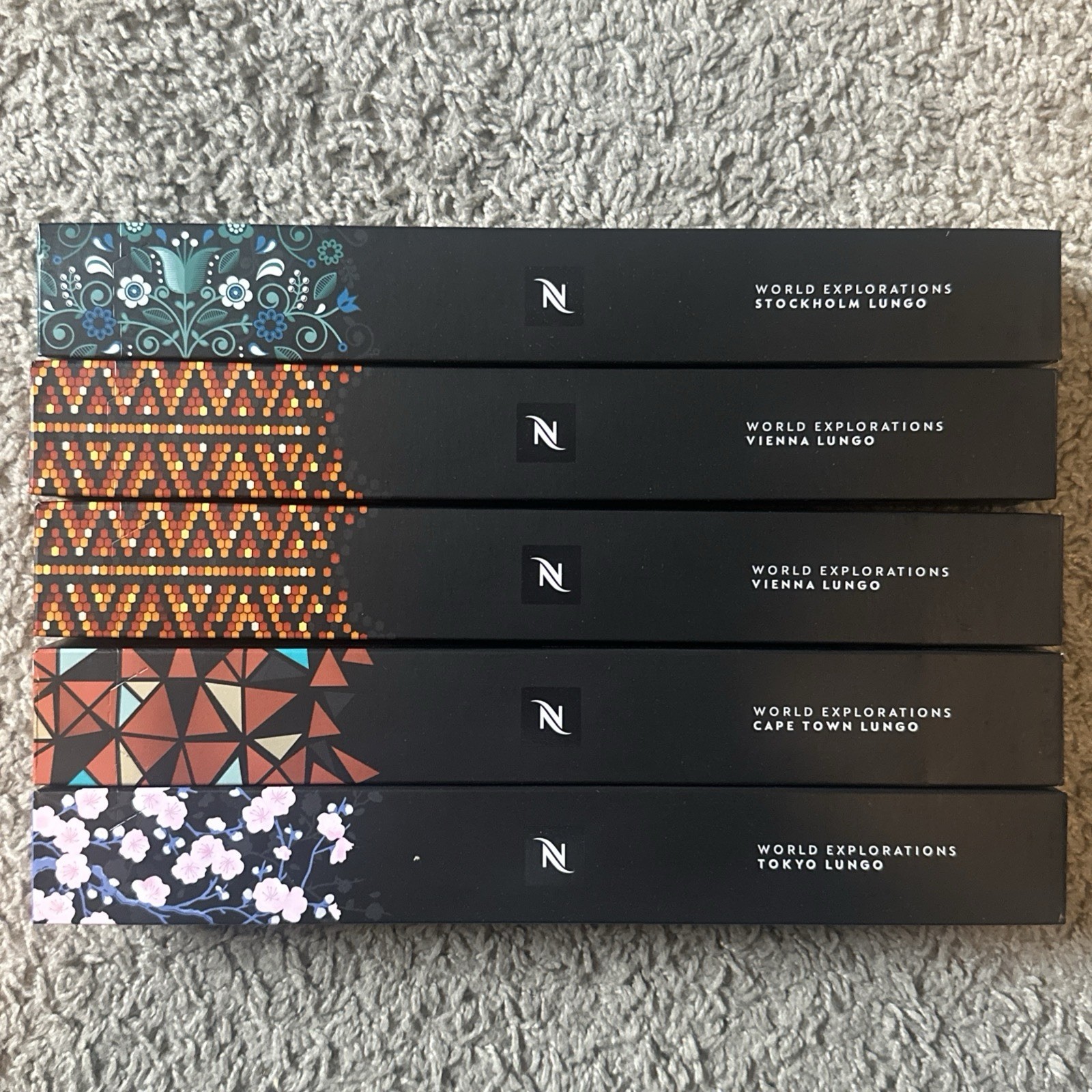 Nespresso Original Line Lungo Coffee Pods 50ct World Explorations Variety Pack