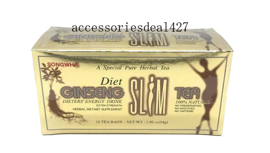 Diet Ginseng Slim Tea for Weight Loss, Extra Strength, 3g X 18bags (1.90 Oz)