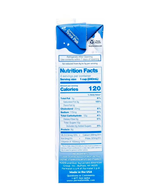 (6 Pack) Lactose Free 2% Reduced Fat Milk, 32 Fl Oz