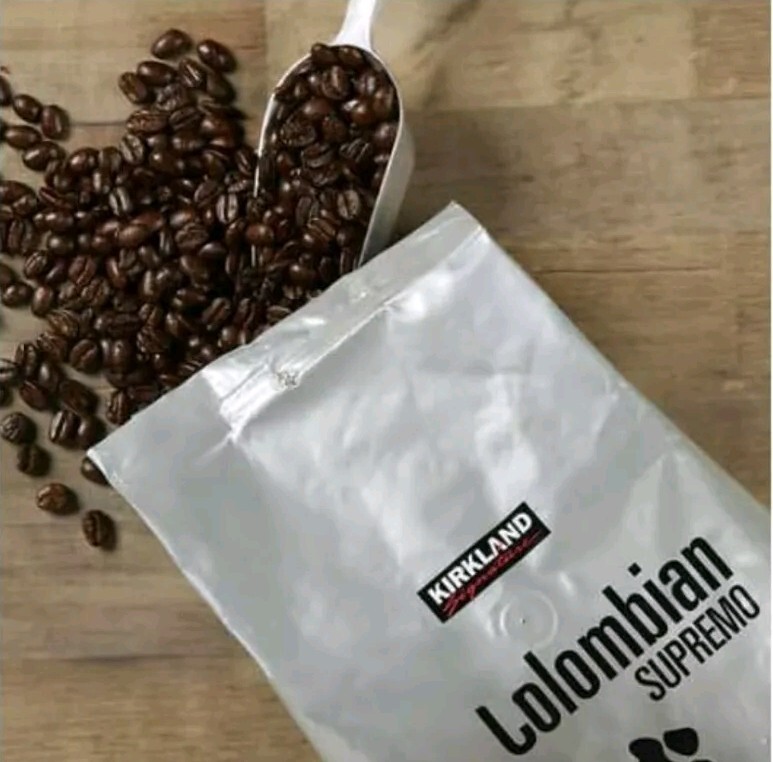 Colombian Supremo Coffee Whole Bean Kirkland Signature 2 Bags 6 lb 100% Arabica
