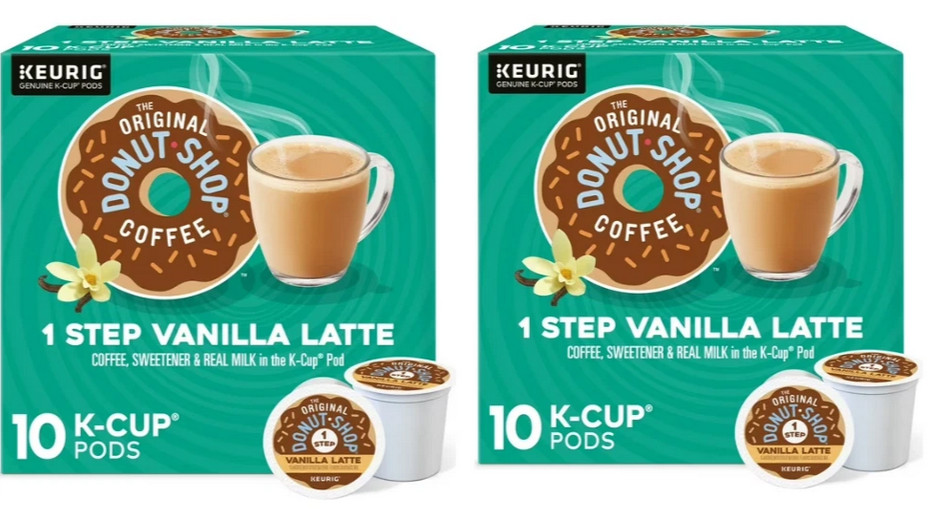 The Original Donut Shop Vanilla Latte Coffee Pods 10 Count 2 Pack
