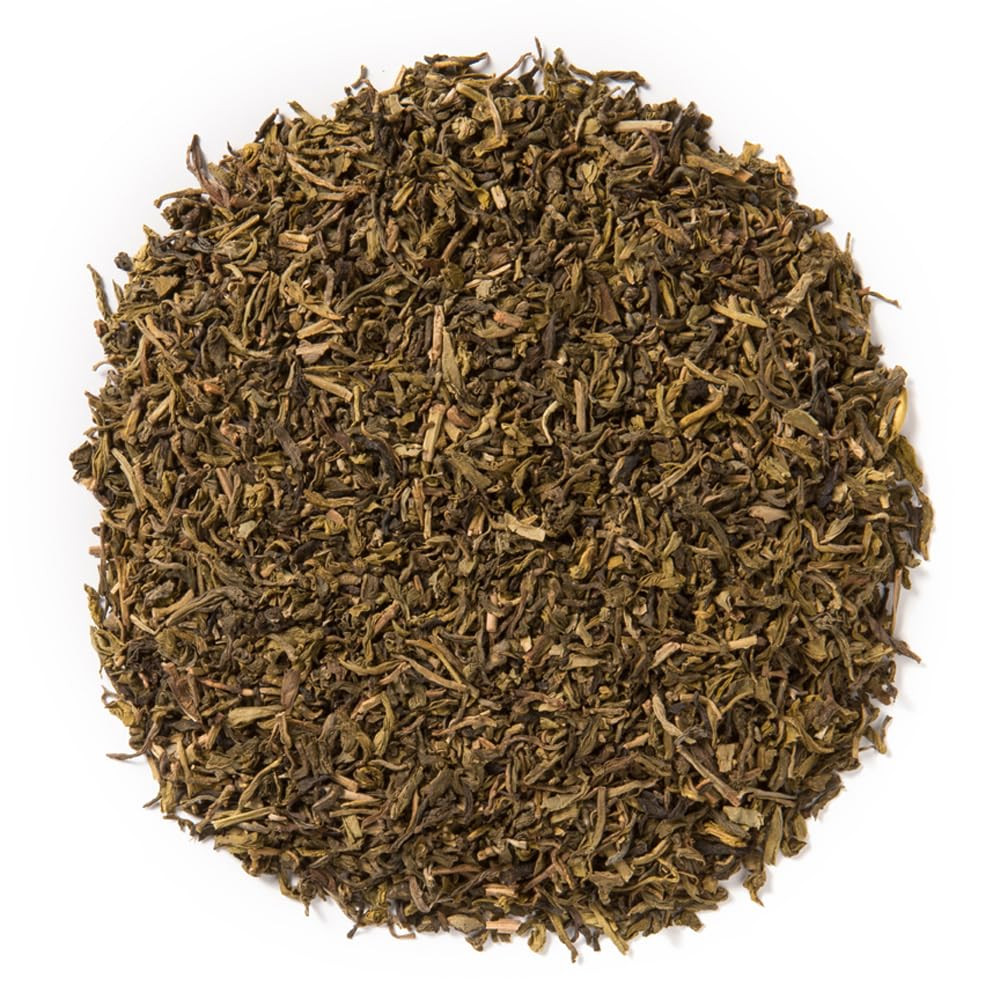 Decaf Green Tea Loose Leaf 16 oz Organic Bulk Bag Smooth Nutty Flavor