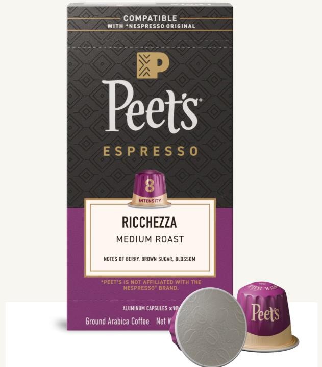 NWT Peet’s Coffee Espresso Capsules Sampler