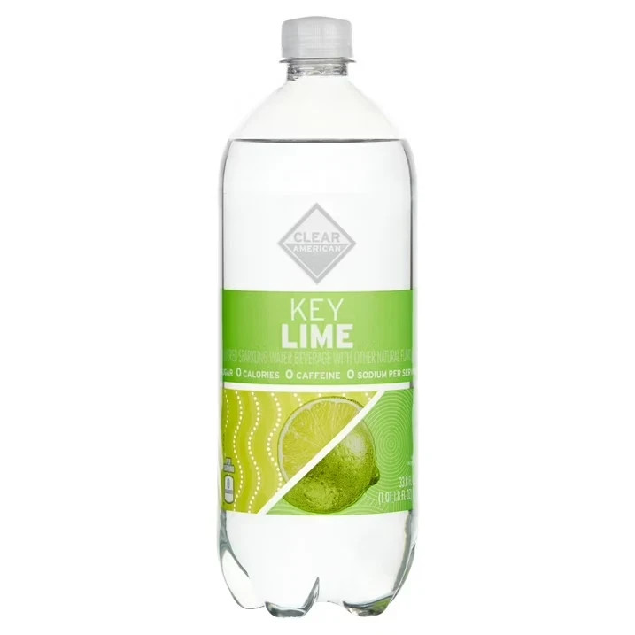 (12 pack) Clear American Key Lime Sparkling Water, 33.8 fl oz-free shipping