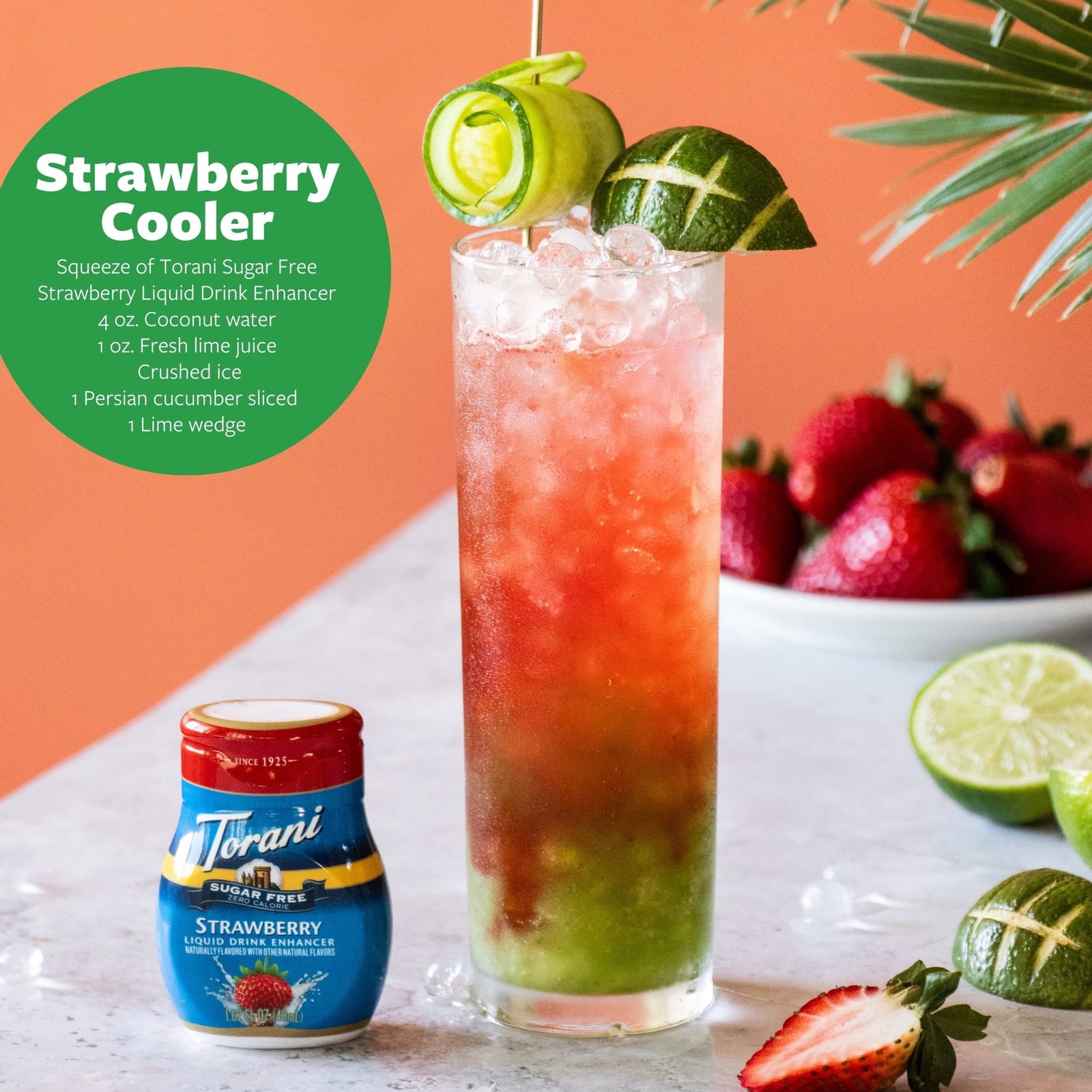Sugar Free Liquid Drink Enhancer Drops Strawberry Flavor 1.62 fl oz (2 Pack)