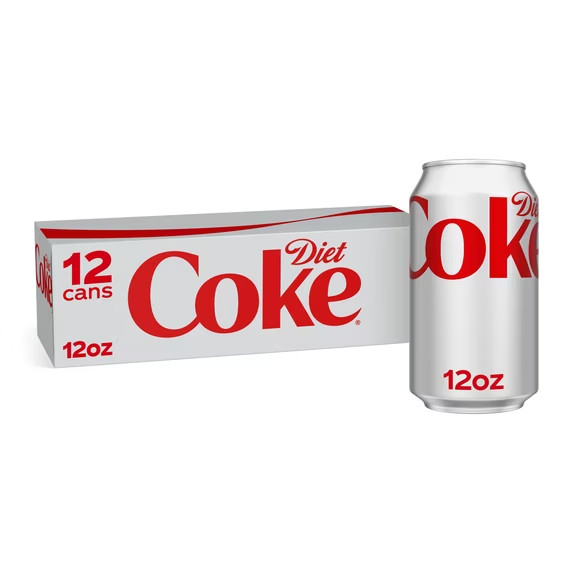 Diet Coke Soda Fridge Pack Cans, 12 fl oz, 12 Pack